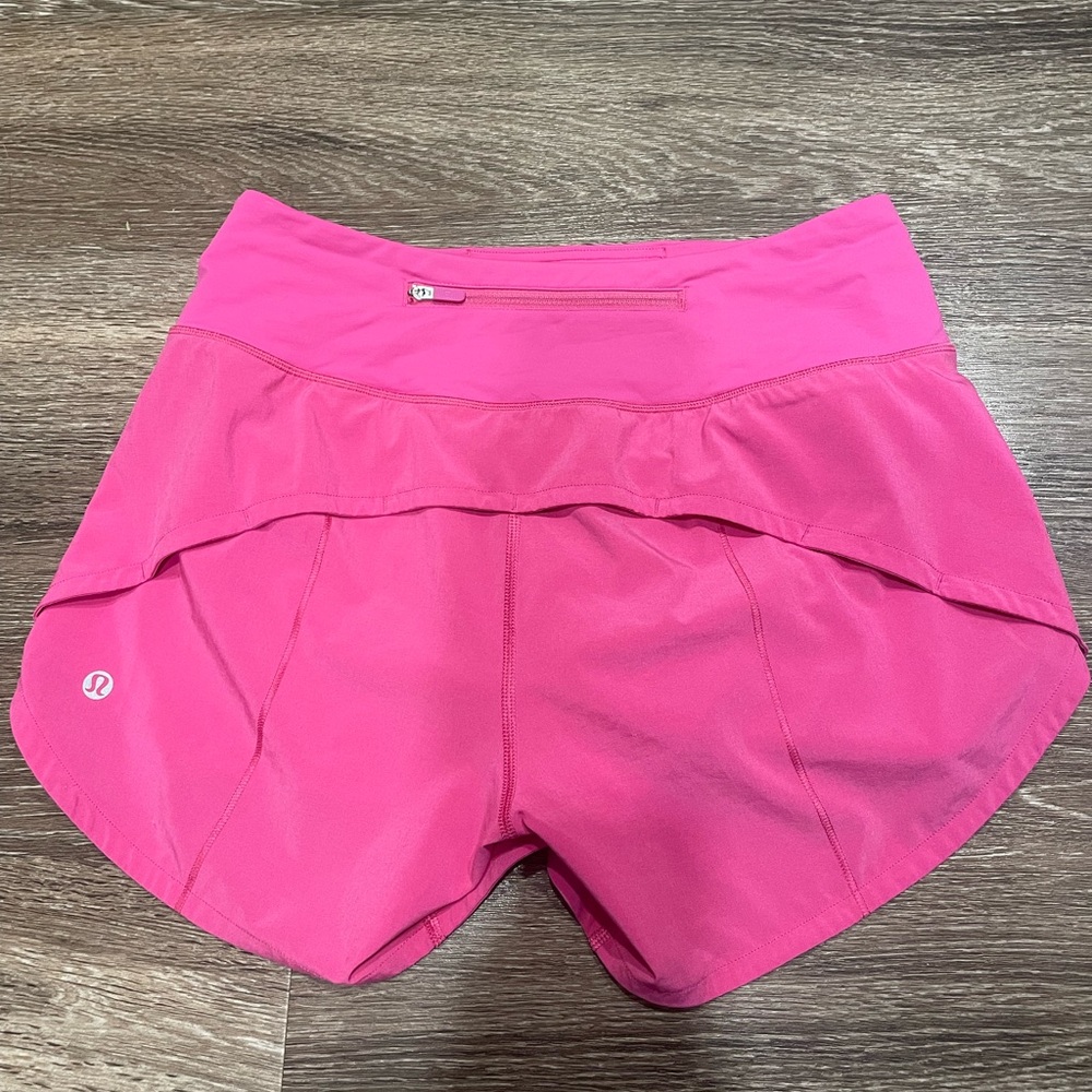 Lululemon high rise speed up shorts